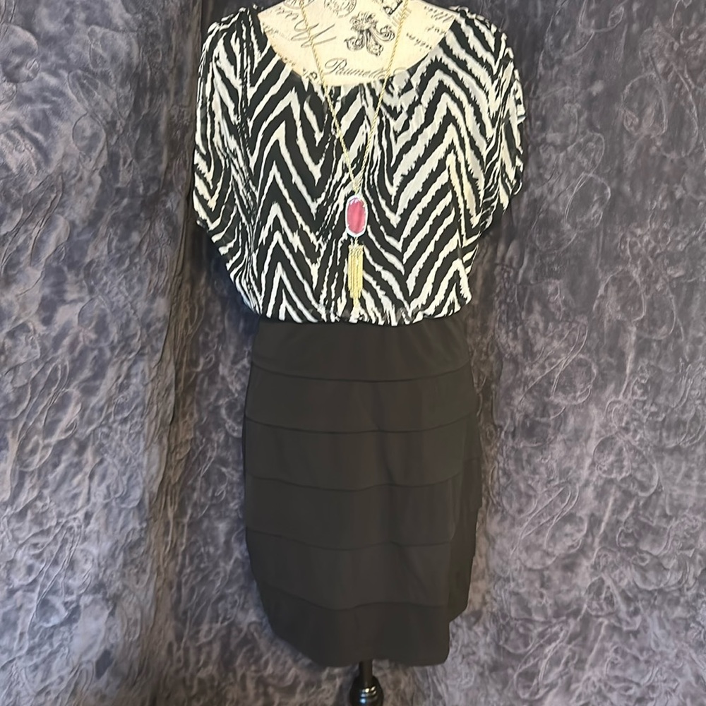Black and white dress